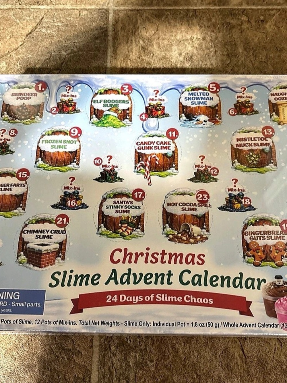 Christmas Slime Advent Calendar 24 Days of Slime Chaos